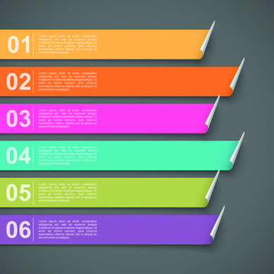 creative colorful lines business template vector