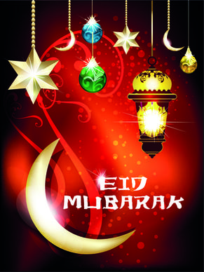 vector background eid mubarak islamic design