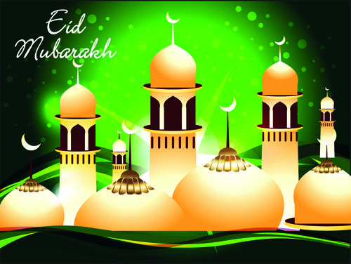 vector background eid mubarak islamic design