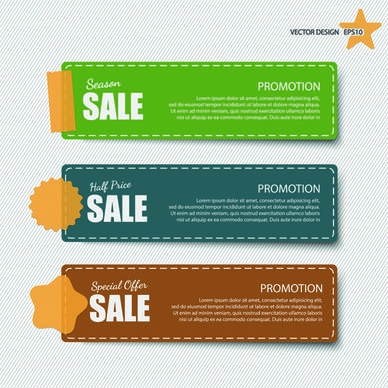 sale banner discount price vector