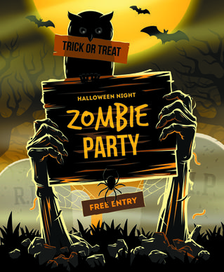 2014 halloween art background vector