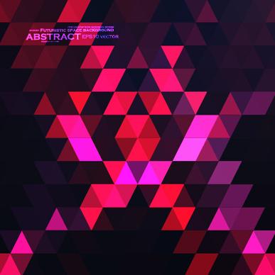 triangle abstract elements vector background