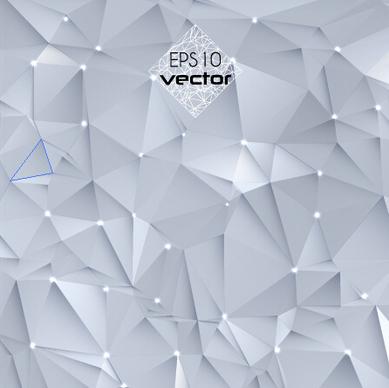 white polygonal design background vector