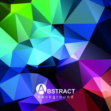 polygon embossment effect background vector