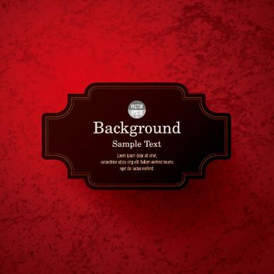 black label with background vector