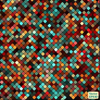 multicolor mosaic shiny pattern vector