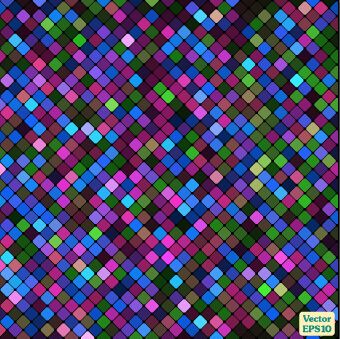 multicolor mosaic shiny pattern vector