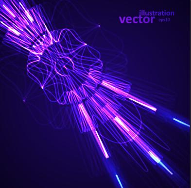 colored rays abstract vector illustration