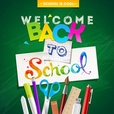 classic school background creatime vector