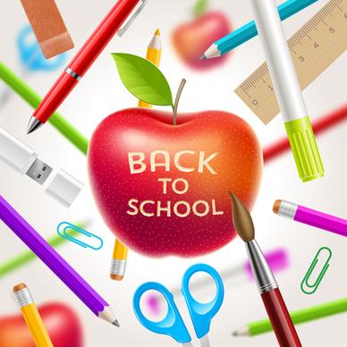 classic school background creatime vector