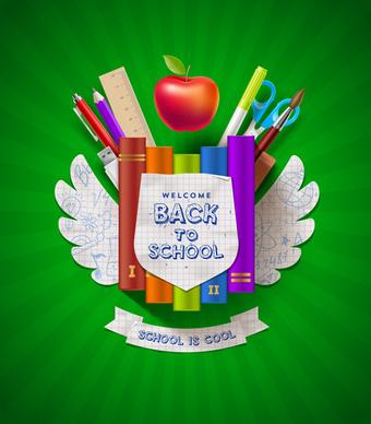 classic school background creatime vector