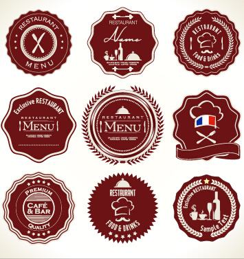 quality label with badge vintage style vector