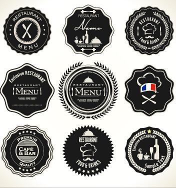 quality label with badge vintage style vector