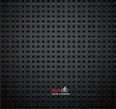 realistic black metallic background vector