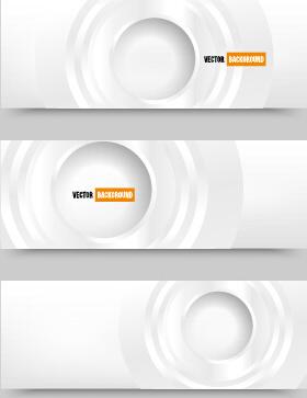 white paper banner vectora