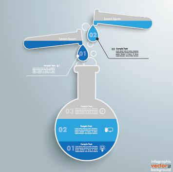 science experiment infographics vector graphics