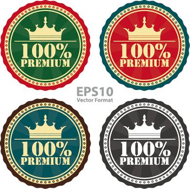 creative badges high quality vector