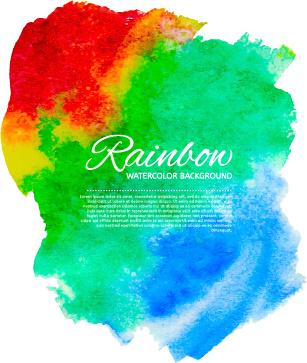 beautiful rainbow watercolor background