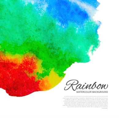 beautiful rainbow watercolor background