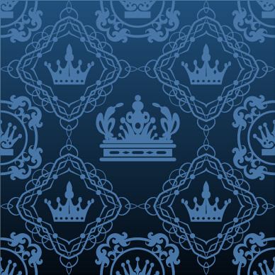 luxury crown vector seamless pattern vector