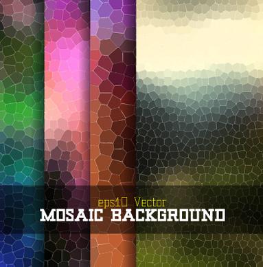 creative mosaic background art vector