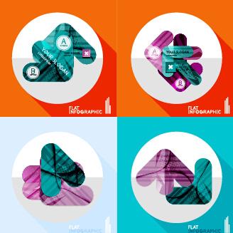 creative infographic flat icons vector