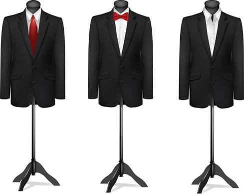 men suits design template vector