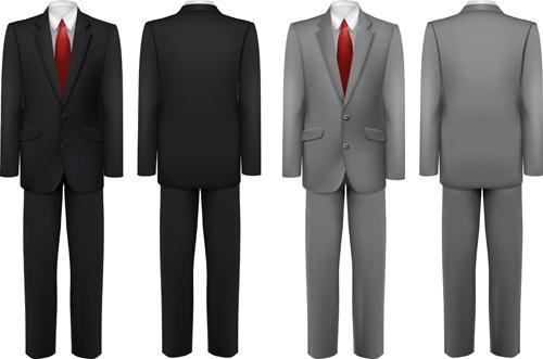 men suits design template vector