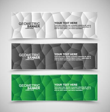 vector web banners creative design graphics set