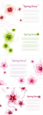 charm spring flower background art vector