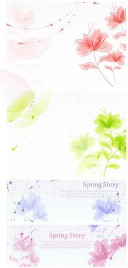 charm spring flower background art vector