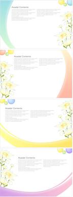 charm spring flower background art vector