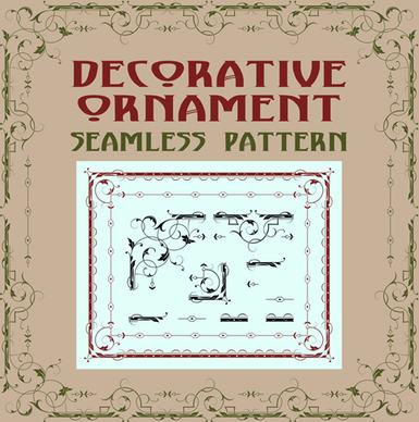 vintage decorative corners with frames vector