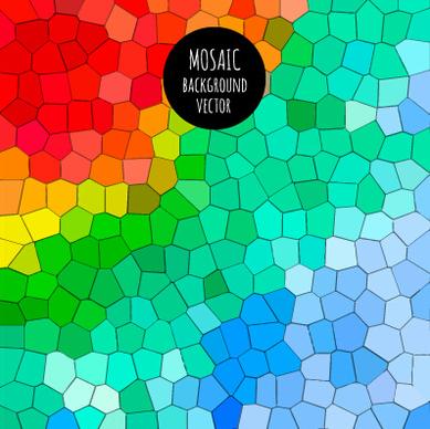 multicolor mosaic background graphics vector