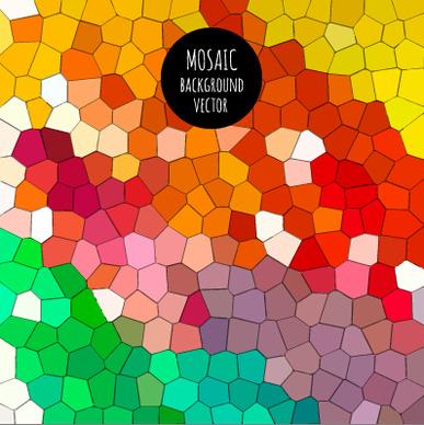 multicolor mosaic background graphics vector