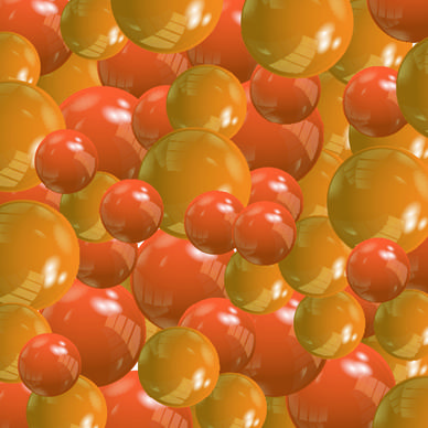 shiny colored balls background vector