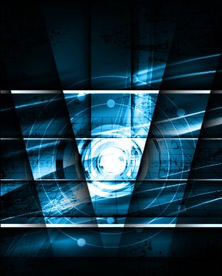 blue style tech background art vector