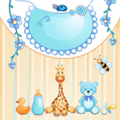 cute baby cards creative design graphics vector