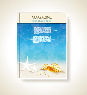 magazine book cover background vector