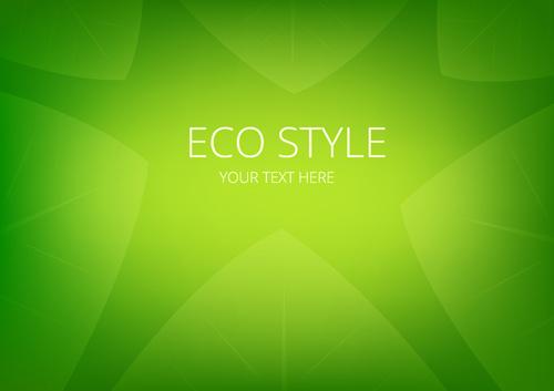 shiny eco style green background vector