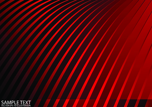 red wave abstract vector background