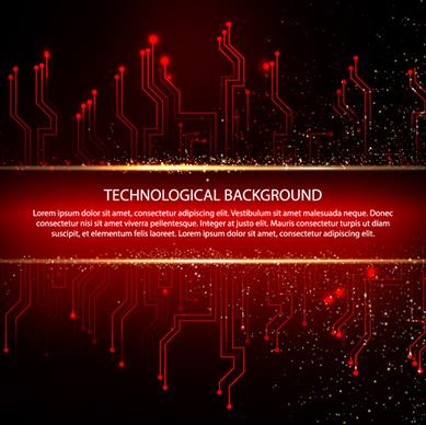 creative circuit board concept background vector