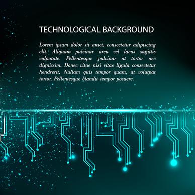 creative circuit board concept background vector