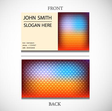 exquisite pattern business cards vector design