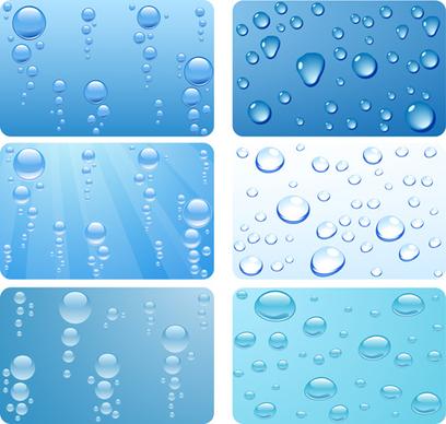 realistic water drop vector background