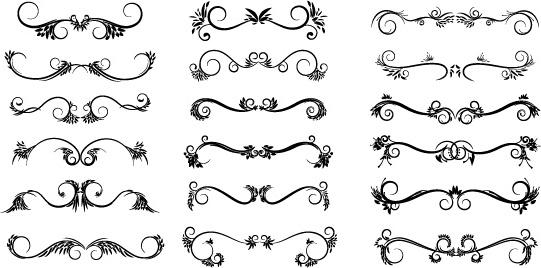 decorative floral design pack vector