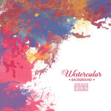 vector grunge watercolor background art