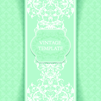 ornate vintage template background vector