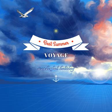 voyage best summer vector background