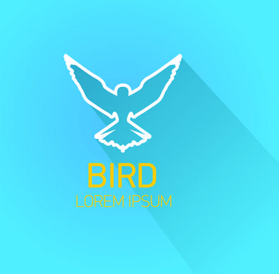 classic bird logo design elements vector